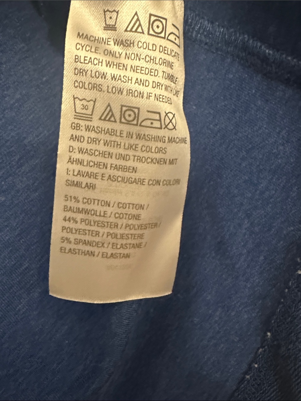AnyBody Women's Blue V-Neck Pullover - Picture 4 of 4